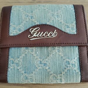 Authentic GUCCI Vintage Denim Wallet